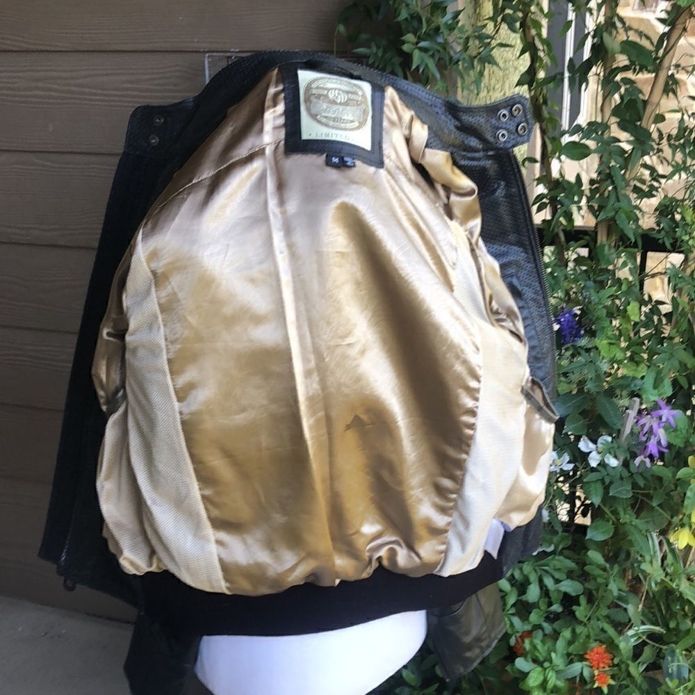 - NWOT Roland Sands Designer Men’s Wool/Leather Biker Jacket - Picture 10 of 16